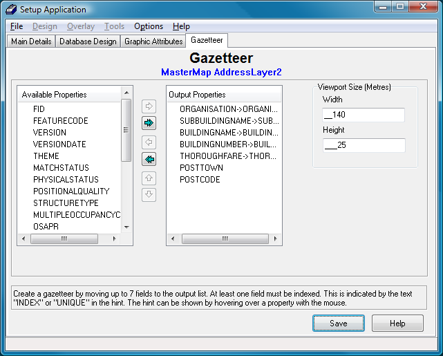 AL2 Gazetteer Fields