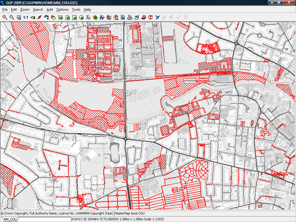 MasterMap COUs Mapped